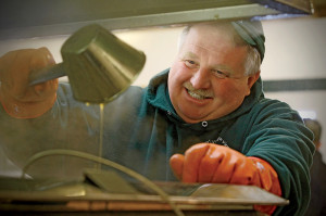 Mark Colburn and his family shared the story of his syrup operation with other Massey Ferguson customers.
